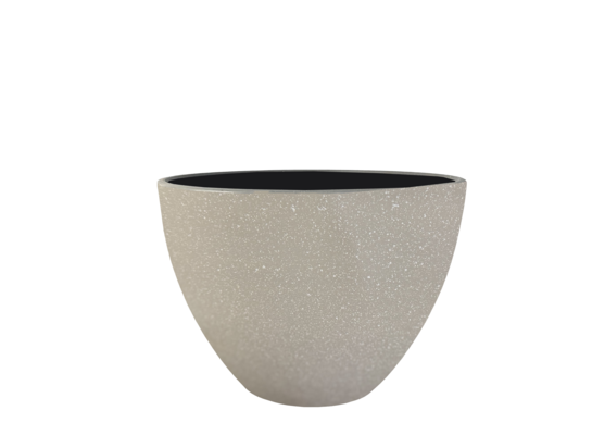 Donica plastikowa KAYLEE śr. 40 cm beżowa