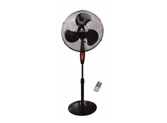 Wentylator podłogowy 42 W z pilotem czarny