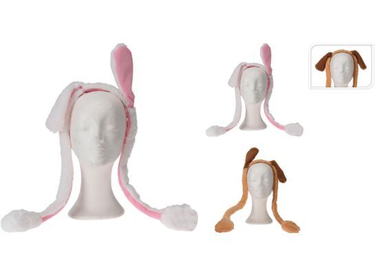 Opaska na głowę z uszami różne wzory 1 szt.