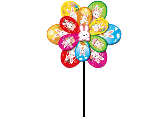 Wiatrak z zajączkami 80 cm