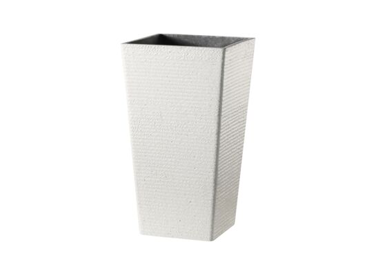 Donica plastikowa 1002 wym. 26 x 26 cm ecru