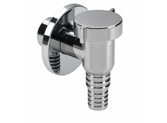 Syfon pralki natynkowy ABS chrom