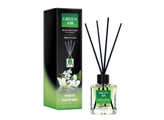 Patyczki dyfuzor GREEN AIR Reed 100 ml WHITE FLOWERS