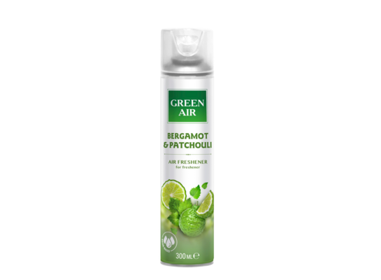 Odświeżacz spray Green Air 300 ml BERGAMOT & PATCHOULI