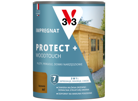 Impregnat PROTECT+ 7 lat dąb złocisty 0,7 l V33