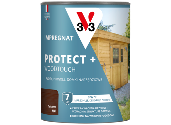 Impregnat PROTECT+ 7 lat dąb ciemny 0,7 l V33