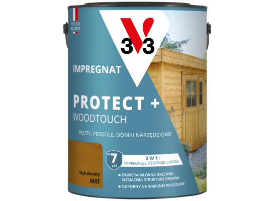 Impregnat PROTECT+ 7 lat dąb złocisty 4,5 l V33