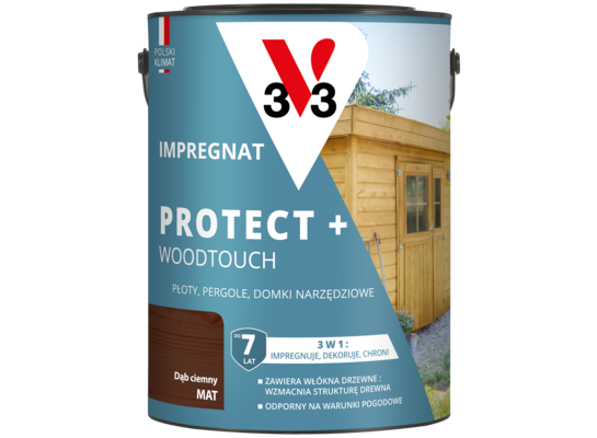 Impregnat PROTECT+ 7 lat dąb ciemny 4,5 l V33