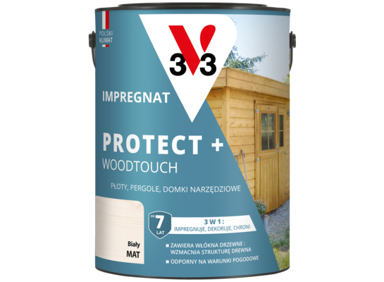 Impregnat PROTECT+ 7 lat biały 4,5 l V33