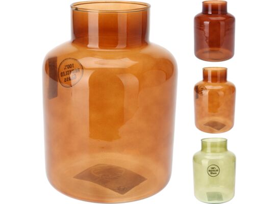 Wazon szklany 14 x 20 cm różne kolory 1 szt.