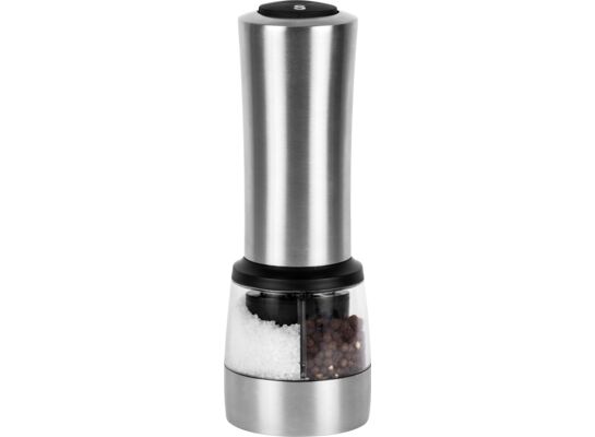 Młynek elektryczny do pieprzu i soli stal nierdzewna 7,3 x 7,3 x 20,5 cm