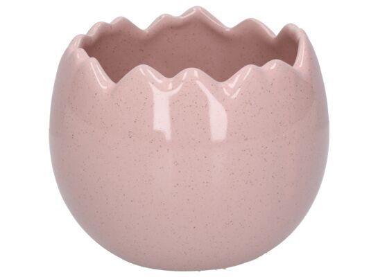 Osłonka ceramiczna skorupka 9 x 8 cm różowa