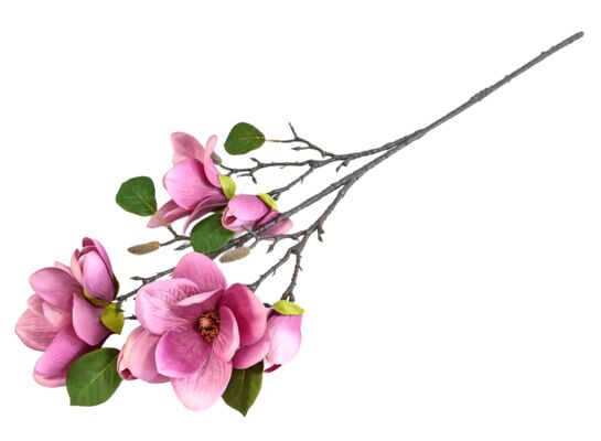 Magnolia gałązka ozdobna 90 cm różowa