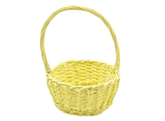 Koszyk wiklinowy 22 x 28 cm żółty
