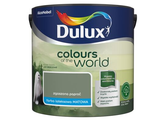 Farba lateksowa Kolory Świata zgaszona paproć 2,5 l Dulux