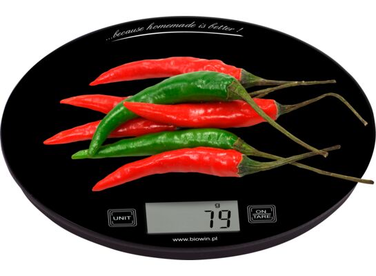 Waga elektroniczna kuchenna 19 x 19 x 3 cm wielokolorowy