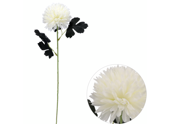 Gałązka chryzantemy 51 cm biały