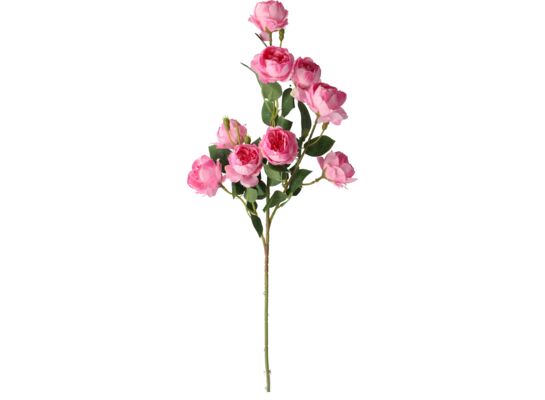 Gałązka 9 róż 72 cm różowy