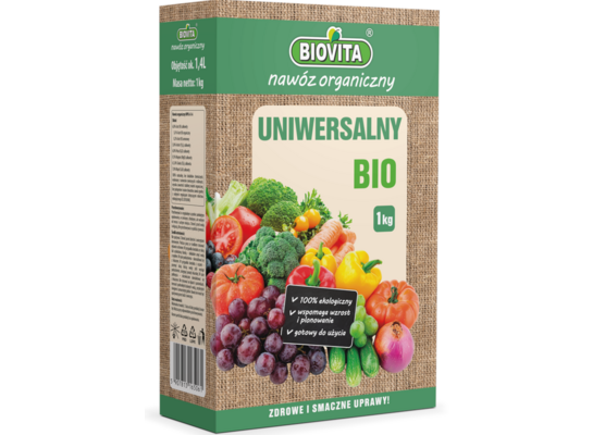 Nawóz organiczny uniwersalny BIO granulat 1 kg BIOVITA