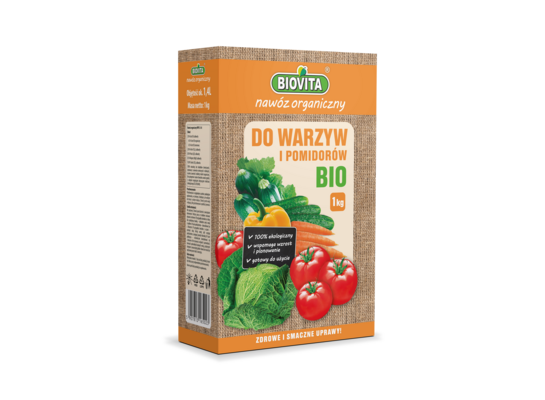 Nawóz organiczny do warzyw i pomidorów BIO granulat 1 kg BIOVITA