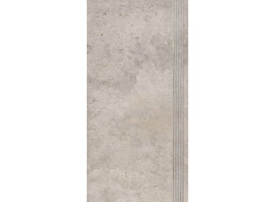 Gres szkliwiony Stopnica Forum Light Grey 30 x 60 cm