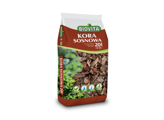 Kora sosnowa mielona 0 - 30 mm 20 l BIOVITA