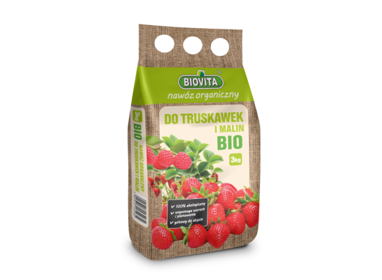 Nawóz organiczny do truskawek i malin BIO granulat 3 kg BIOVITA