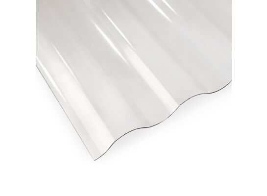 Płyta PC przeźroczysta FALA 76/18 900 x 2500/0,5 mm zwiększona odporność na grad