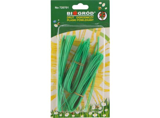 Drut ogrodniczy płaski, powlekany PCV, cięty 15/20/25 cm 150 sztuk