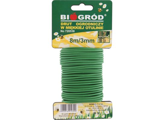 Drut ogrodniczy w miękkiej otulinie 8 m x 3 mm