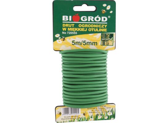 Drut ogrodniczy w miękkiej otulinie 5 m x 5 mm