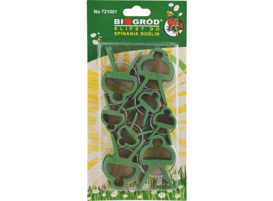 Klipsy do spinania roślin 20 sztuk (8 x duże, 12 x małe)