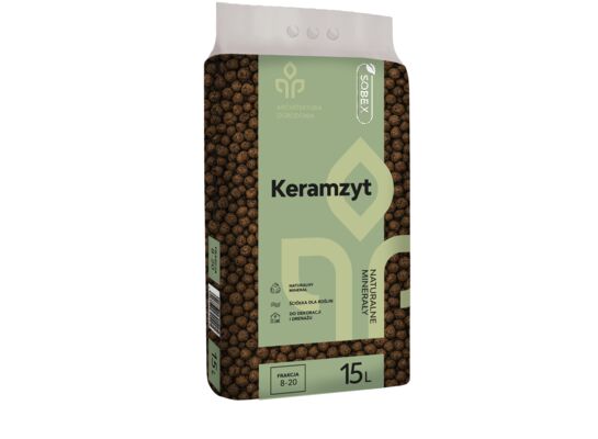 Keramzyt ogrodniczy 15 l 8 - 20 mm Sobex