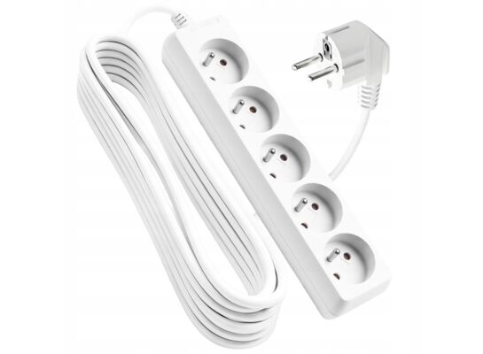 Przedłużacz 5 m 5GN+0 3x1,0mm IP20 (LB0084-5) VA0308-5 Vayox