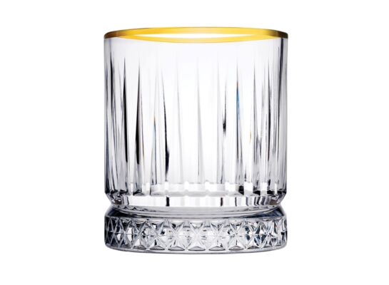 Szklanki Elysia 4 sztuki 355 ml złota obwódka transparentny