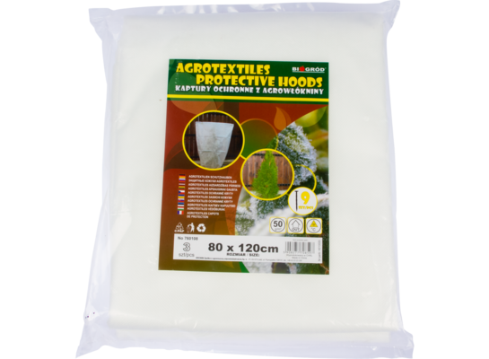 Kaptury ochronne z agrowłókniny 80 x 120 cm 3 sztuki