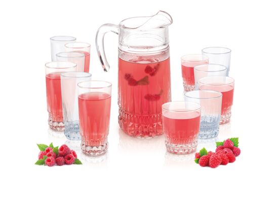 Komplet do napojów Imperator 7 elementów 1,6 l 310 ml transparentny