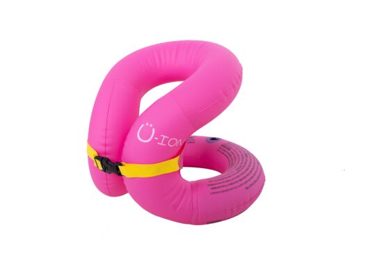 Kamizelka do pływania 2 komory powietrzne pomarańczowa/różowa Sun Club