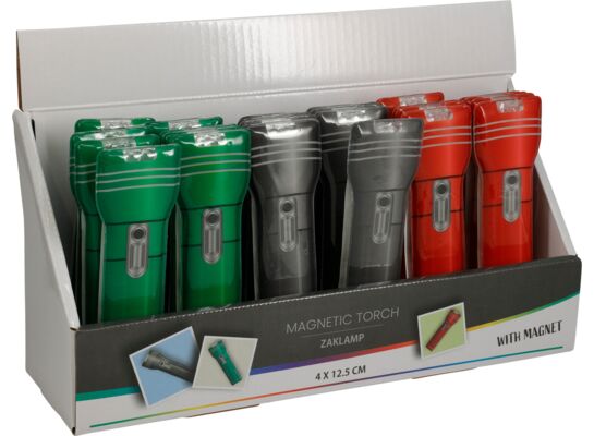 Latarka z magnesem mix kolorów