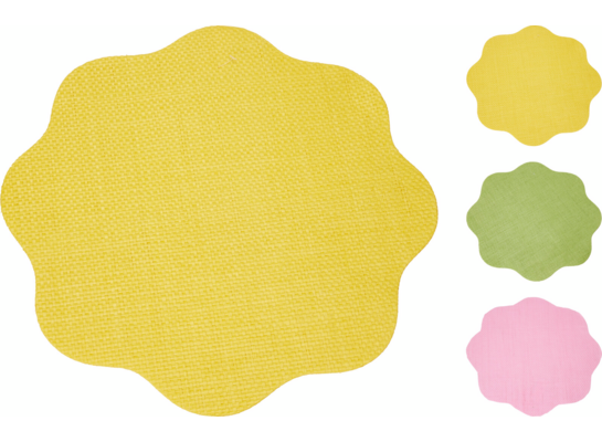 Podkładka kształt kwiatka 38 cm mix kolorów