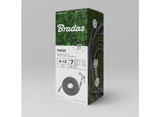 Zestaw ogrodowy TWIST HOSE 6 - 12 m BOX Bradas