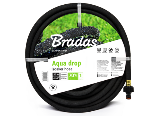 Wąż nawadniający AQUA-DROP 1/2" - 20 m Bradas
