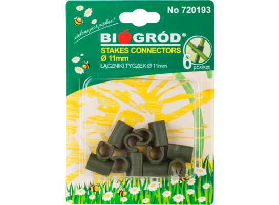 Łączniki tyczek fi 11, 90 stopni-stały 6 sztuk