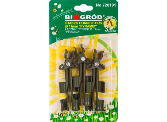 Łączniki tyczek fi 11 "piramida" 3 sztuki