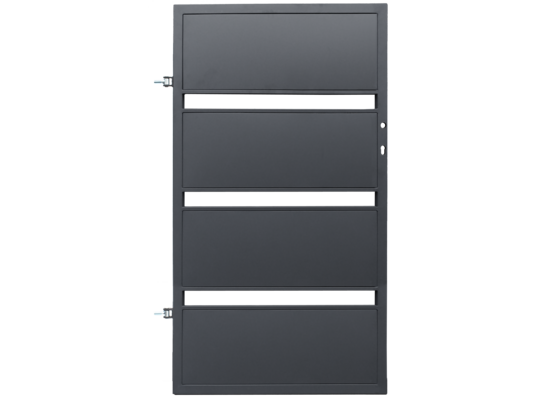 Furtka Milan ocynk antracyt 90 x 158 cm struktura lewa Polbram