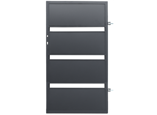 Furtka Milan ocynk antracyt 90 x 158 cm struktura prawa Polbram