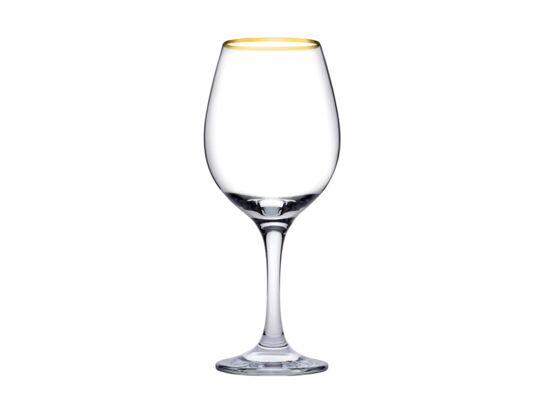 Kieliszki do wina Amber 365 ml 6 sztuk transparentny