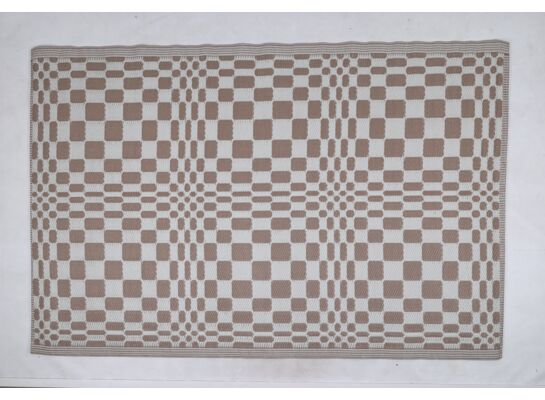 Dywan zewnętrzny wzory brąz 160 x 230 cm