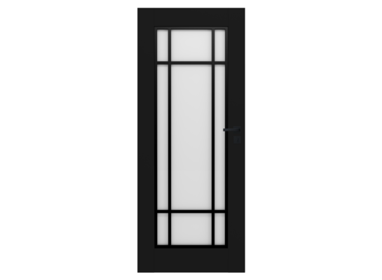 Skrzydło drzwiowe Loft Elegance Pp ramka 70 P czarne