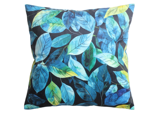 Poszewka LIVA 45 x 45 cm czarno-niebieski 2S